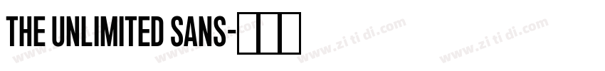 The Unlimited Sans字体转换 The Unlimited Sans字体转换